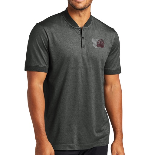 MERCER+METTLE Stretch Pique Henley - Montana Paw