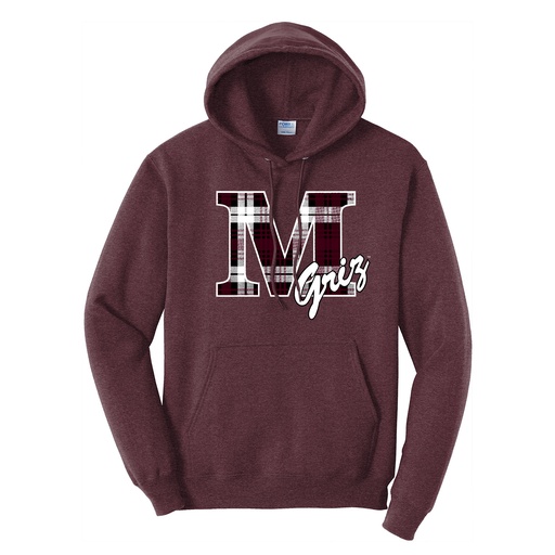 M Griz Plaid - Pullover Hoodie