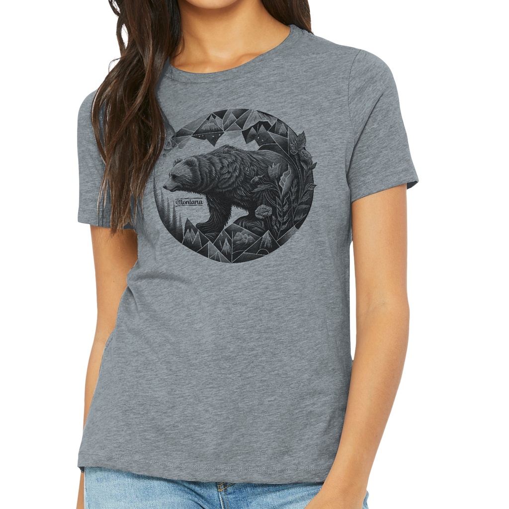 Bear Geode - Ladies Soft Blend Tee