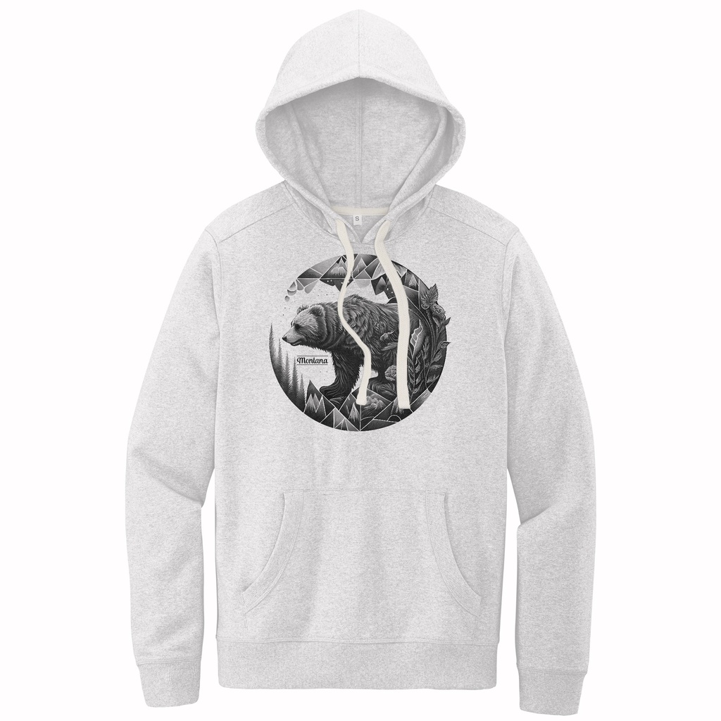 Bear Geode - Sustainable Recycled Fleece Hoodie