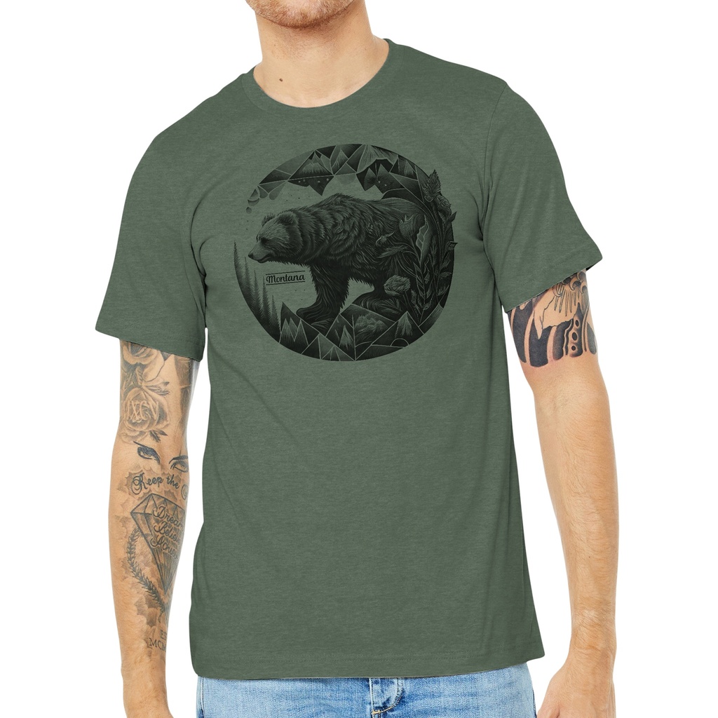 Bear Geode - Unisex Soft Blend Tee