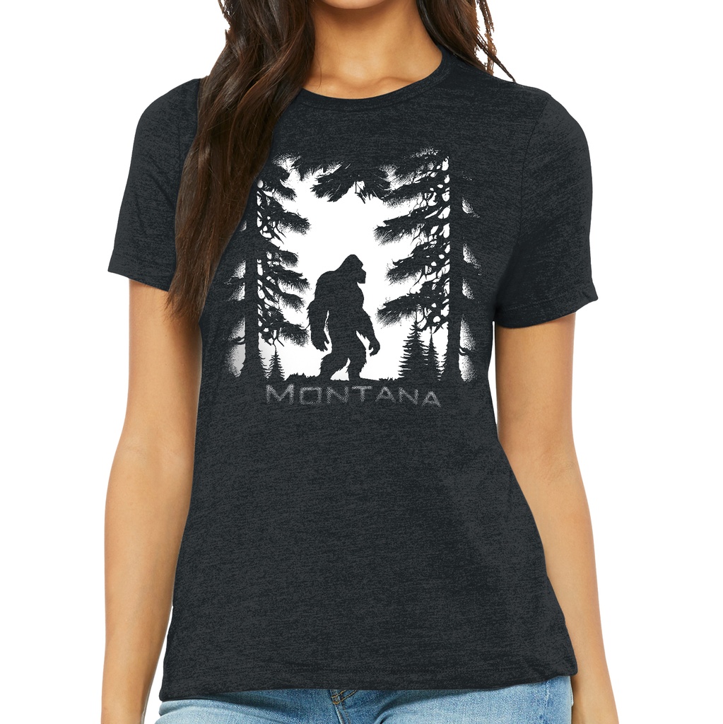 Bigfoot Dark Forest - Ladies Soft Blend Tee