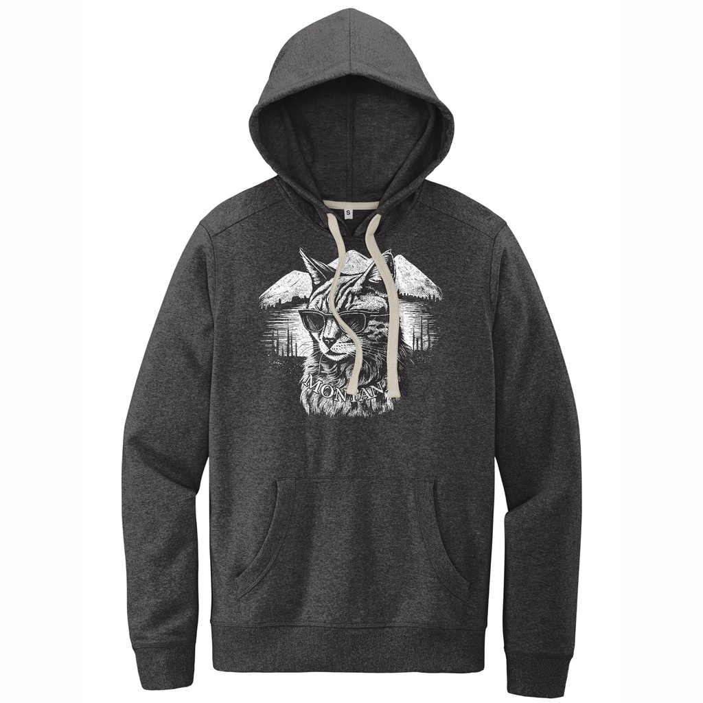 Bobcat Sunglasses - Sustainable Recycled Fleece Hoodie