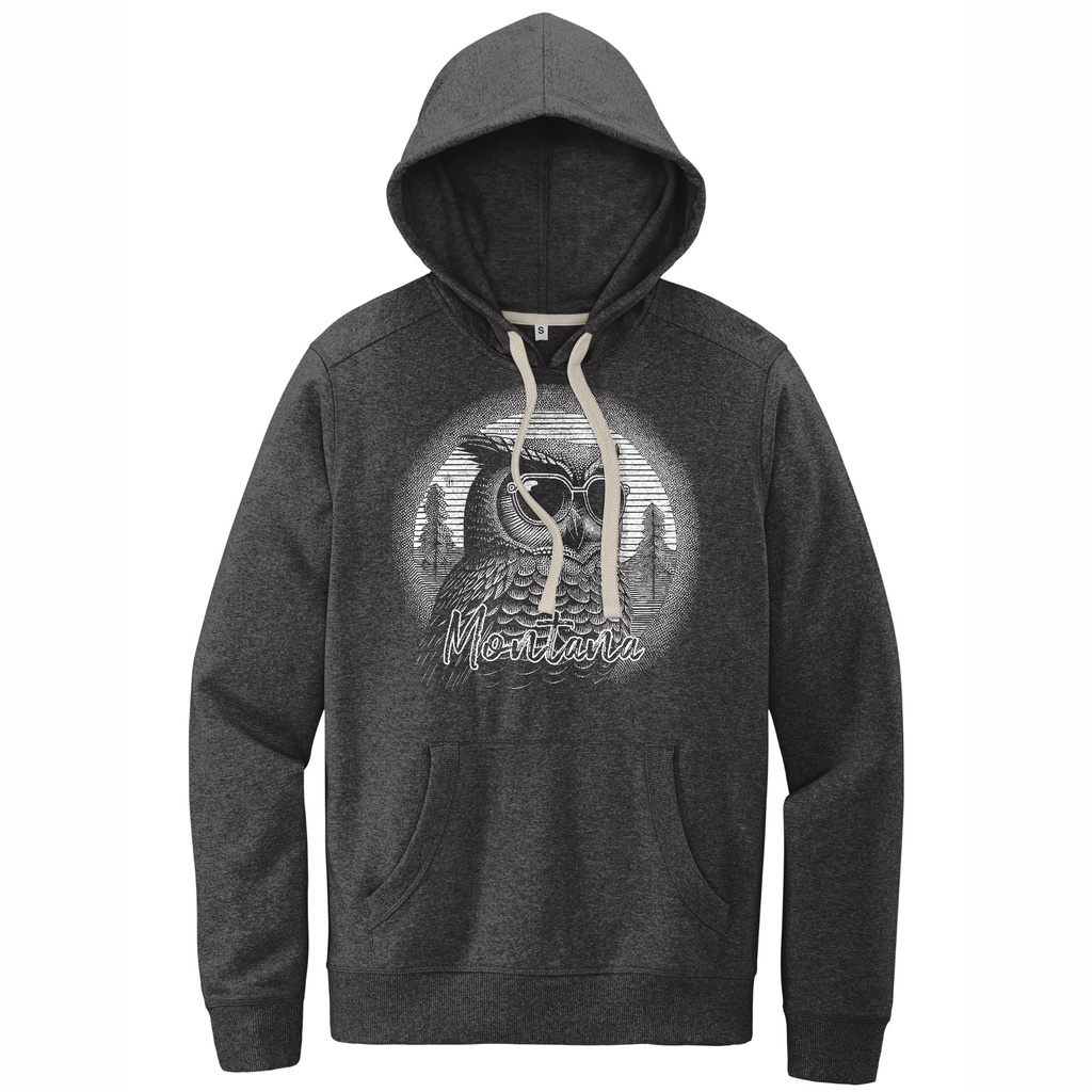 Day Owl - Sustainable Recycled Fleece Hoodie