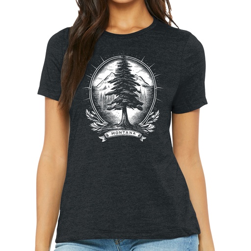 Engraved Pine - Ladies Soft Blend Tee