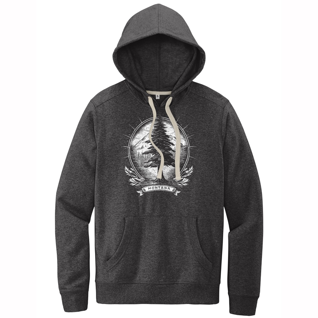 Engraved Pine - Sustainable Recycled Fleece Hoodie