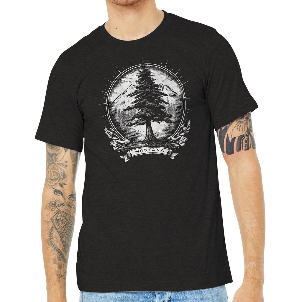 Engraved Pine - Unisex Soft Blend Tee