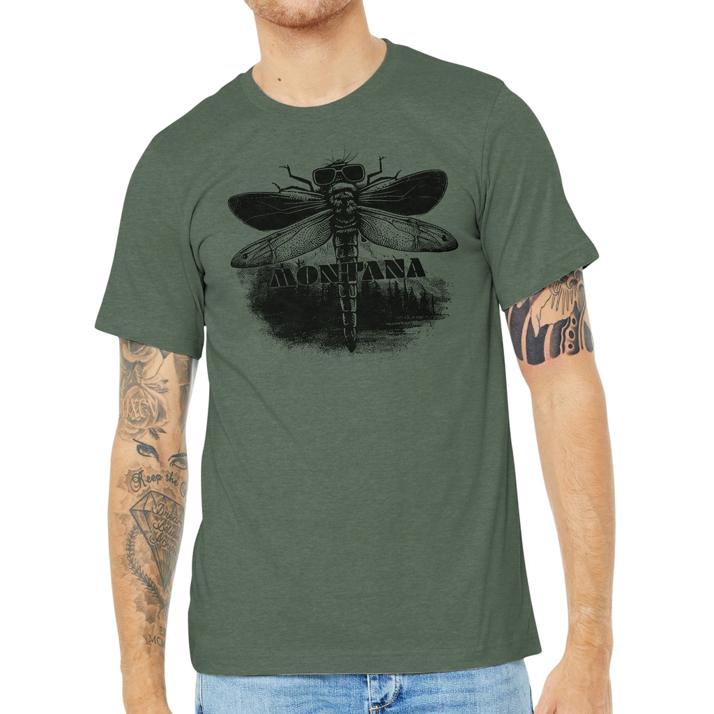 Grunge Dragonfly - Unisex Soft Blend Tee