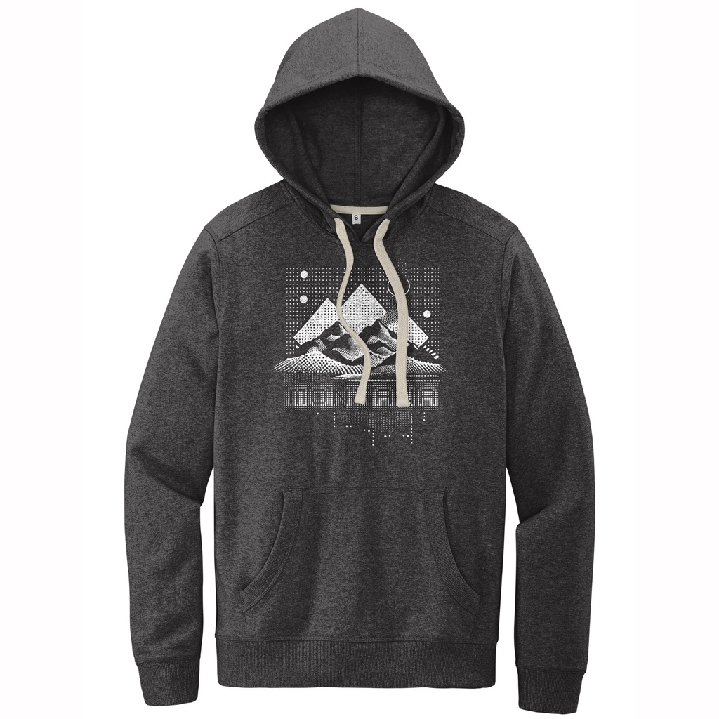 Halftone Eclipse - Sustainable Recycled Fleece Hoodie