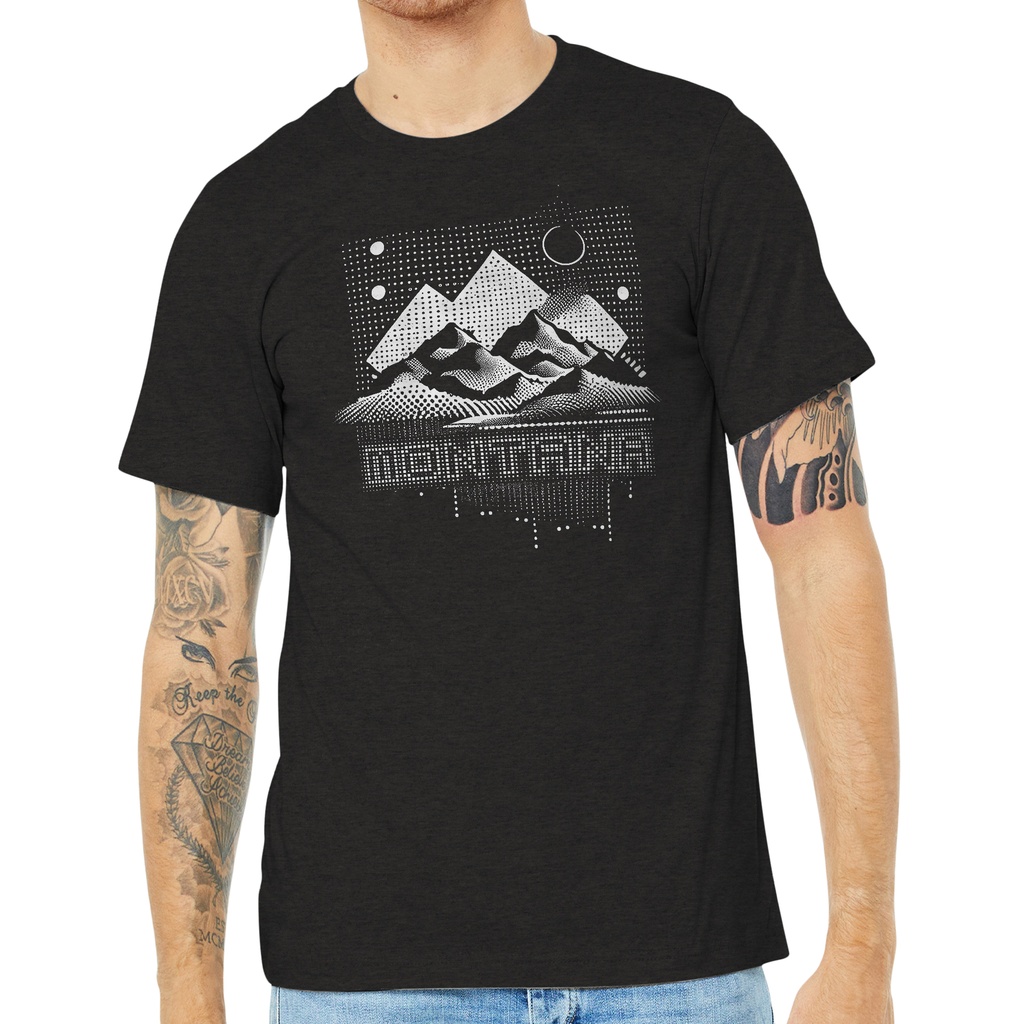 Halftone Eclipse - Unisex Soft Blend Tee