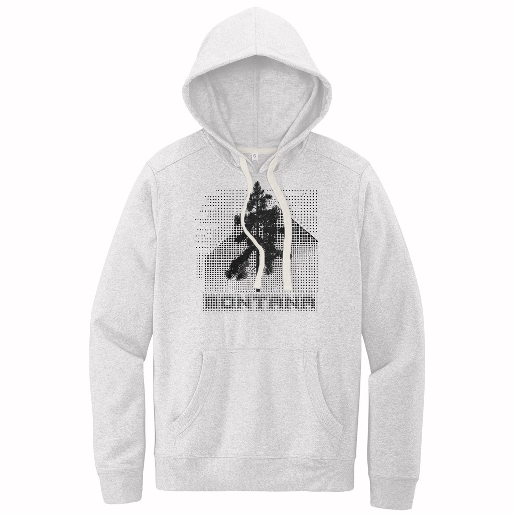 Halftone Ponderosa - Sustainable Recycled Fleece Hoodie