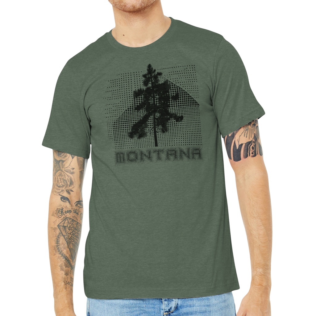 Halftone Ponderosa - Unisex Soft Blend Tee