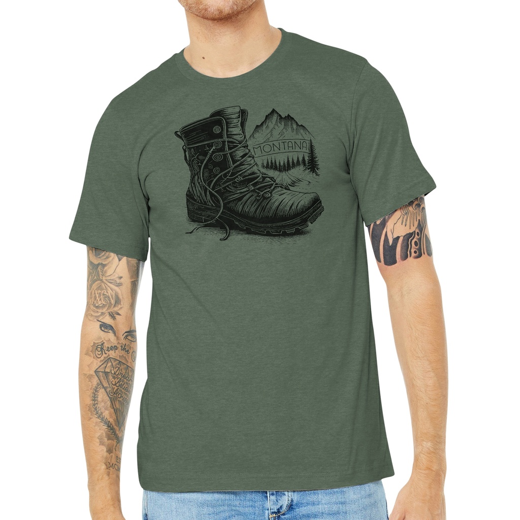 Hiking Boot - Unisex Soft Blend Tee