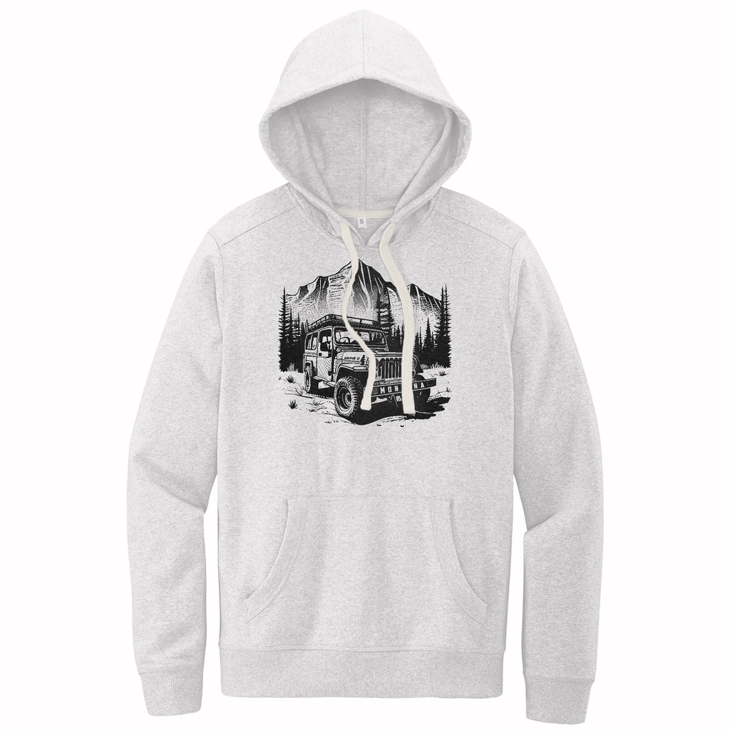 Jeep Mountain - Sustainable Recycled Fleece Hoodie