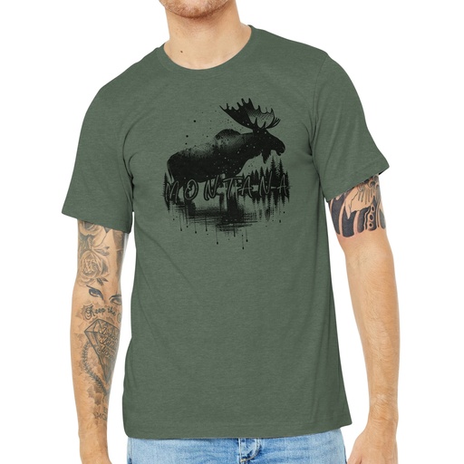 Moose Reflection - Unisex Soft Blend Tee