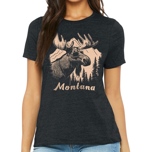 Moose Sunglasses - Ladies Soft Blend Tee