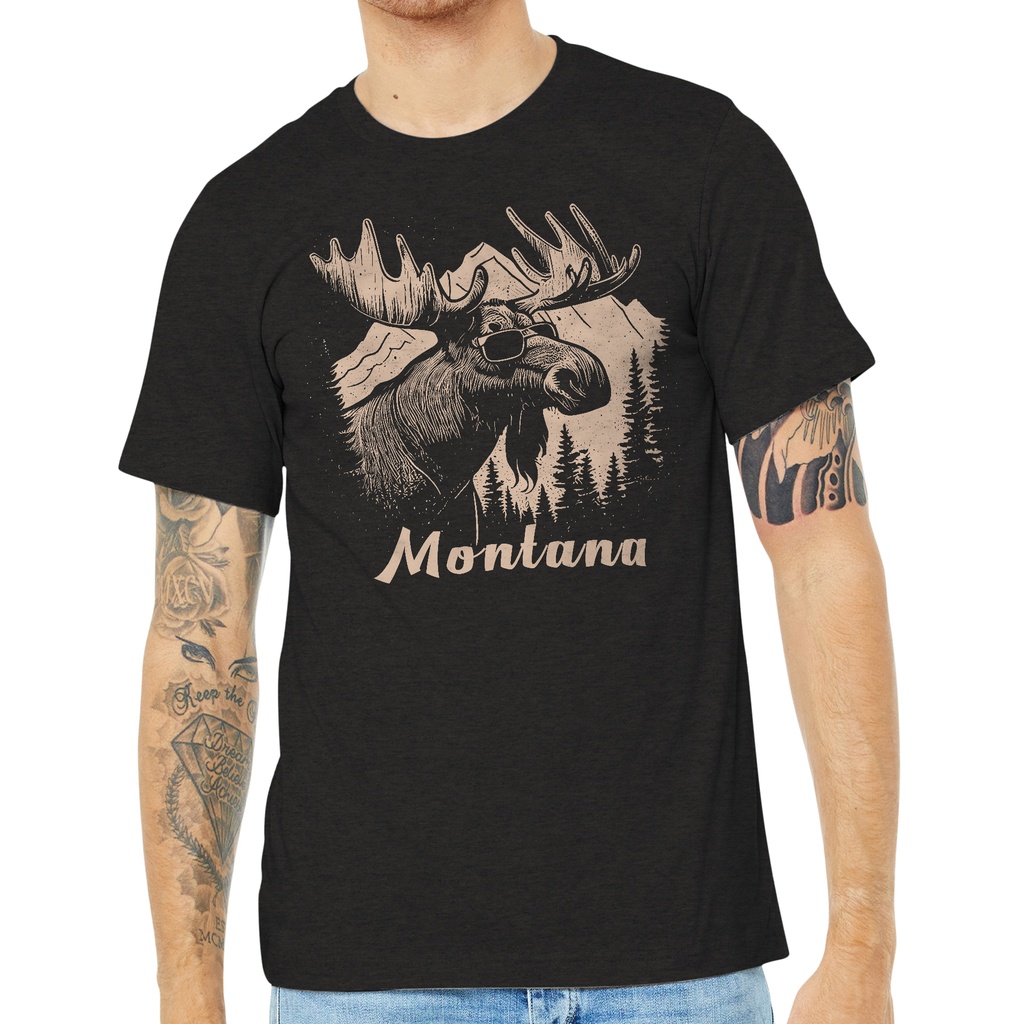 Moose Sunglasses - Unisex Soft Blend Tee