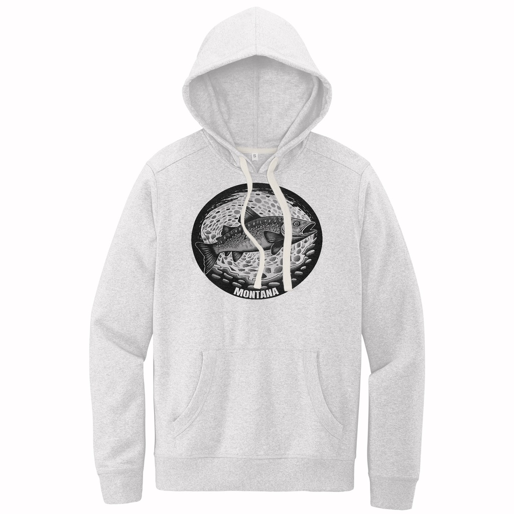 River Rock Trout - Sustainable Recycled Fleece Hoodie