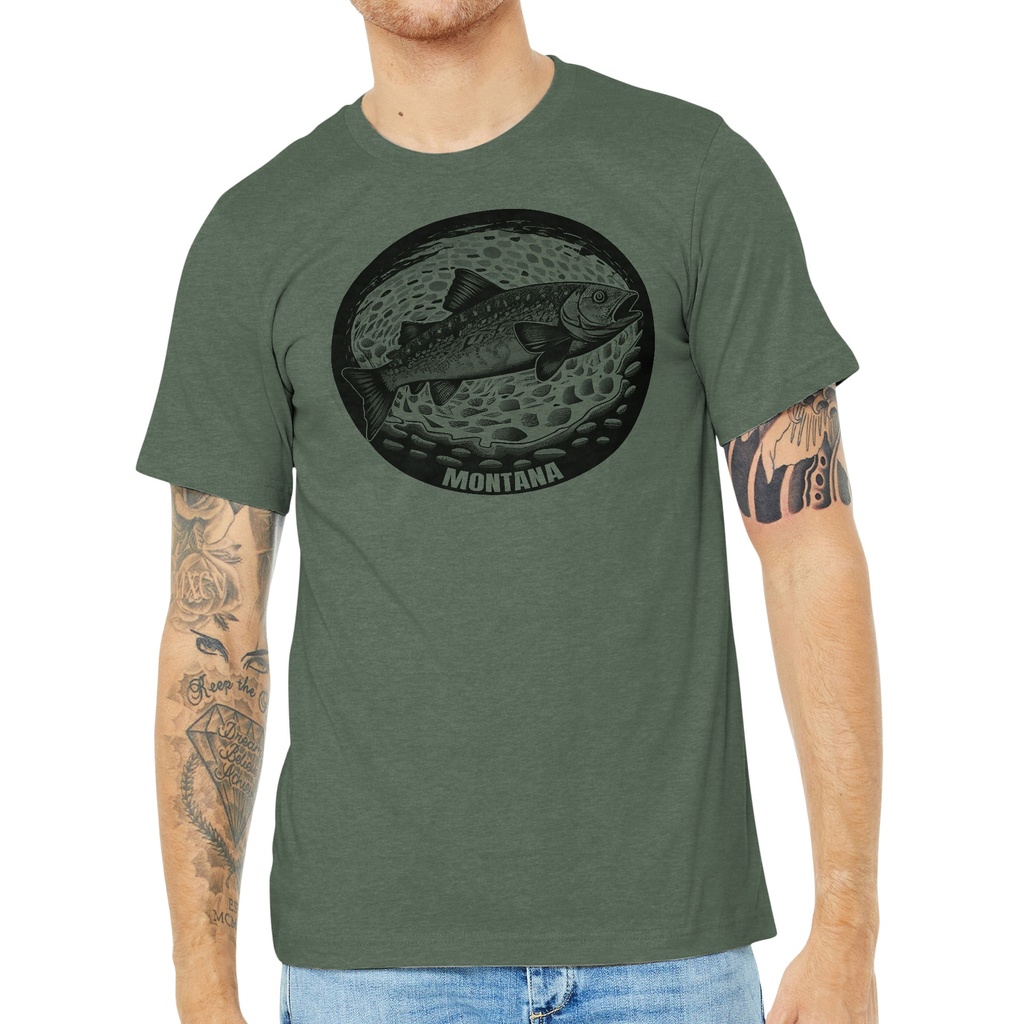 River Rock Trout - Unisex Soft Blend Tee