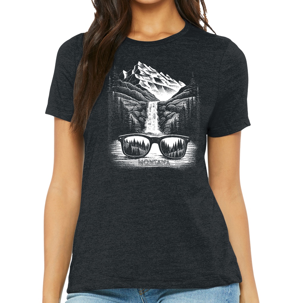 Sunglasses Waterfall - Ladies Soft Blend Tee