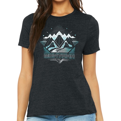 Two Tone Mountain - Ladies Soft Blend Tee