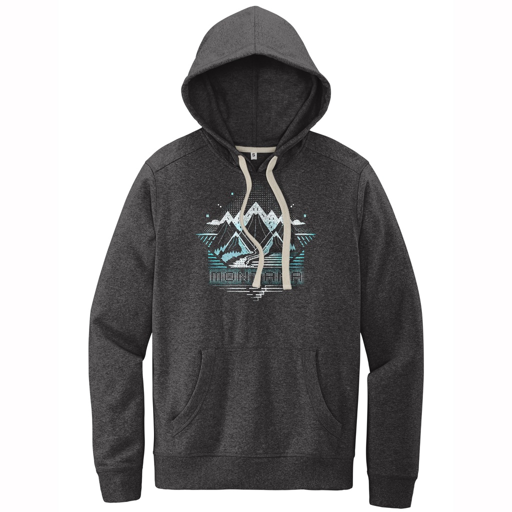 Two Tone Mountain - Sustainable Recycled Fleece Hoodie