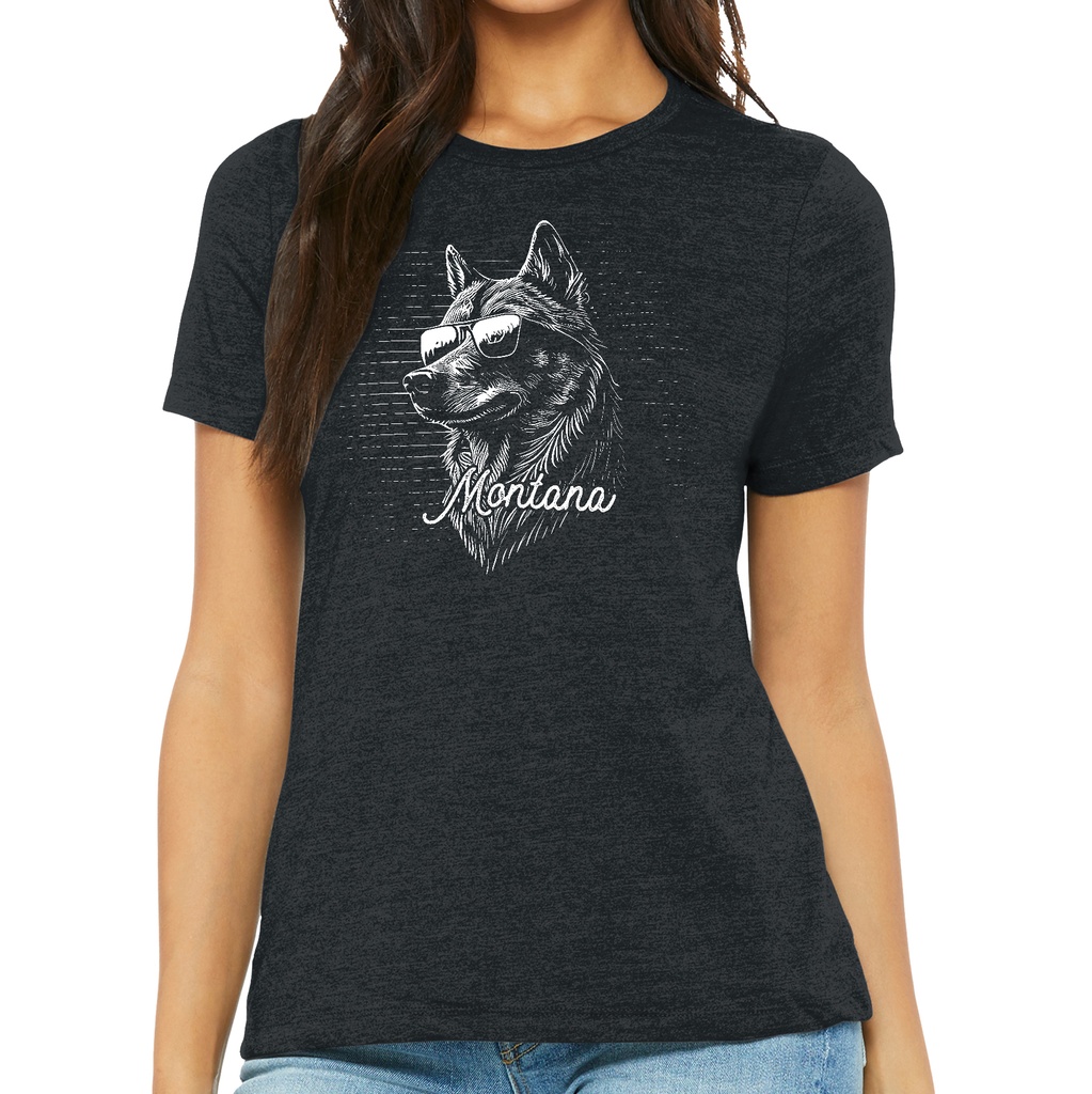 Wolf Sunglasses - Ladies Soft Blend Tee