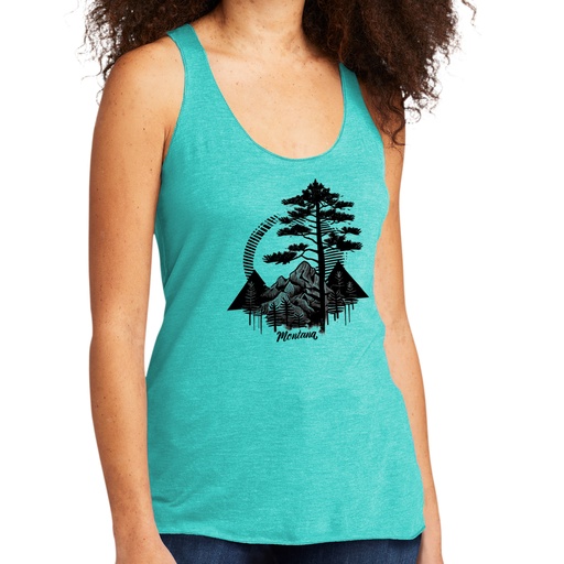Modern Ponderosa - Tri-blend Racerback Tank