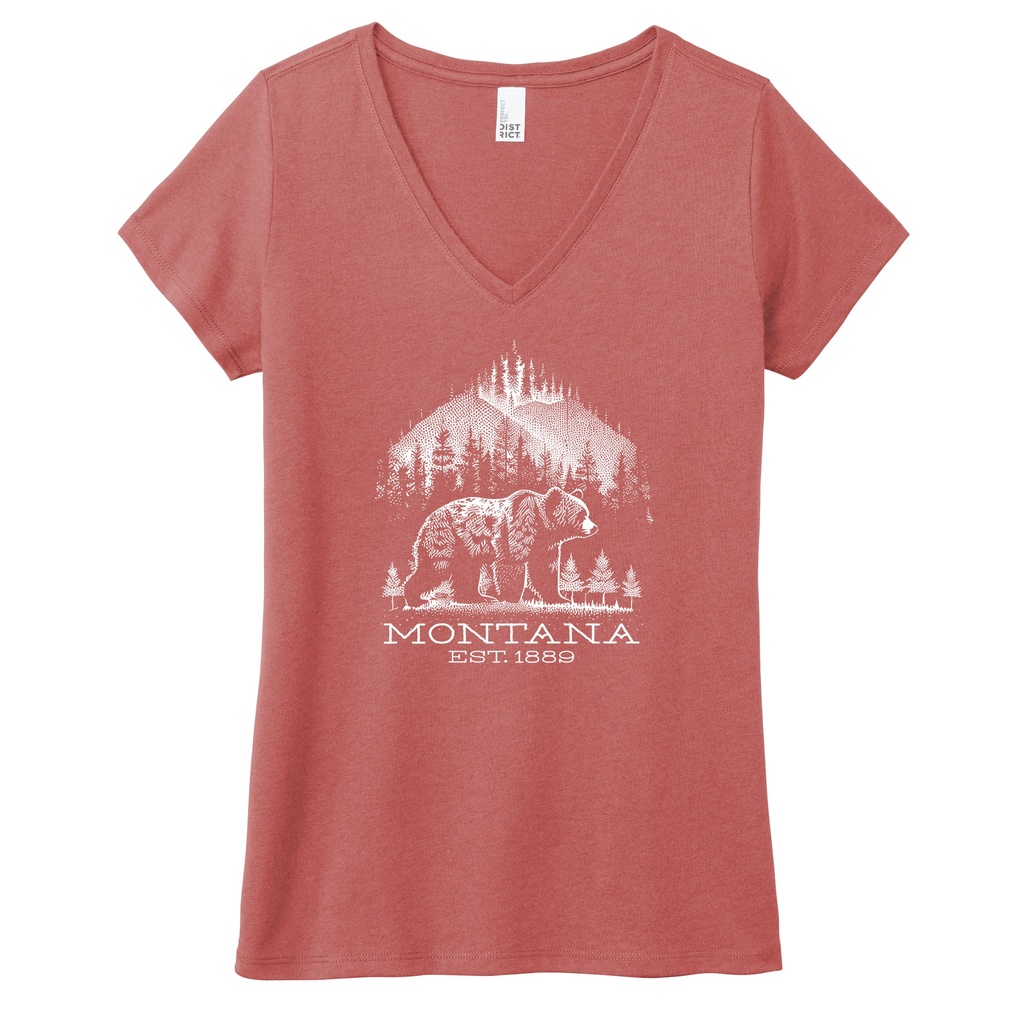 Grizzly Peak - Ladies Tri V-Neck