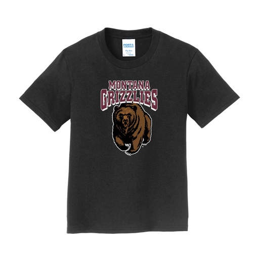 Grizzlies Charging Bear - Youth Cotton Tee