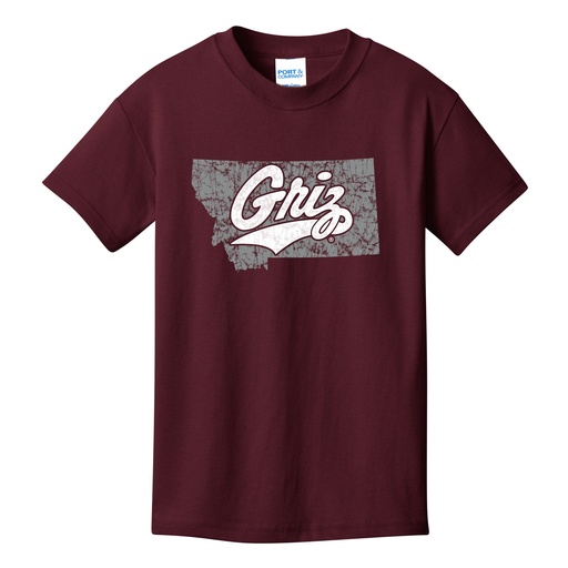 Distressed Griz MT - Port & Company - Youth Core Cotton Tee