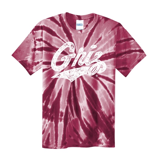 Distressed Griz Script - Youth Tie-Dye Tee