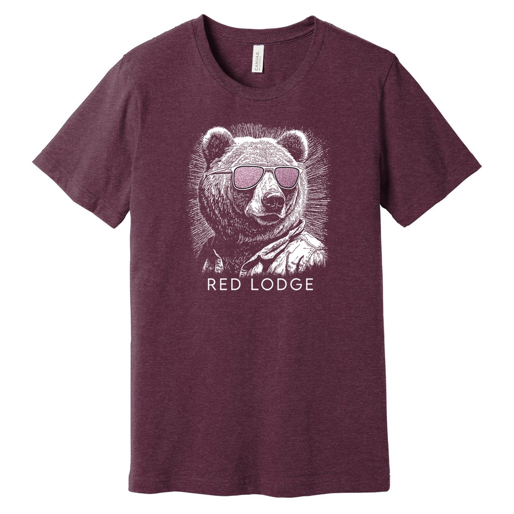 Glitter Bear Red Lodge Tee
