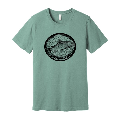 River Rock Trout Tee - Whitefish