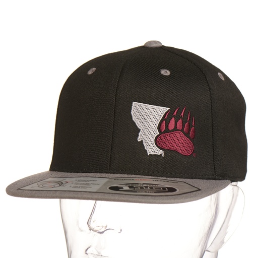 [110F-EMTG2101-BKG] Griz MT Paw Wool Flat Bill