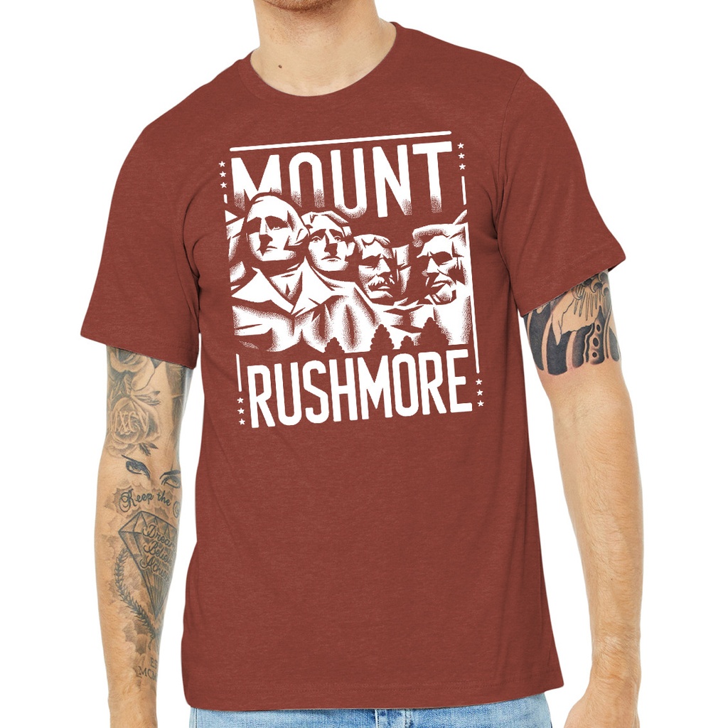 Mount Rushmore Art Print - Unisex Soft Blend Tee