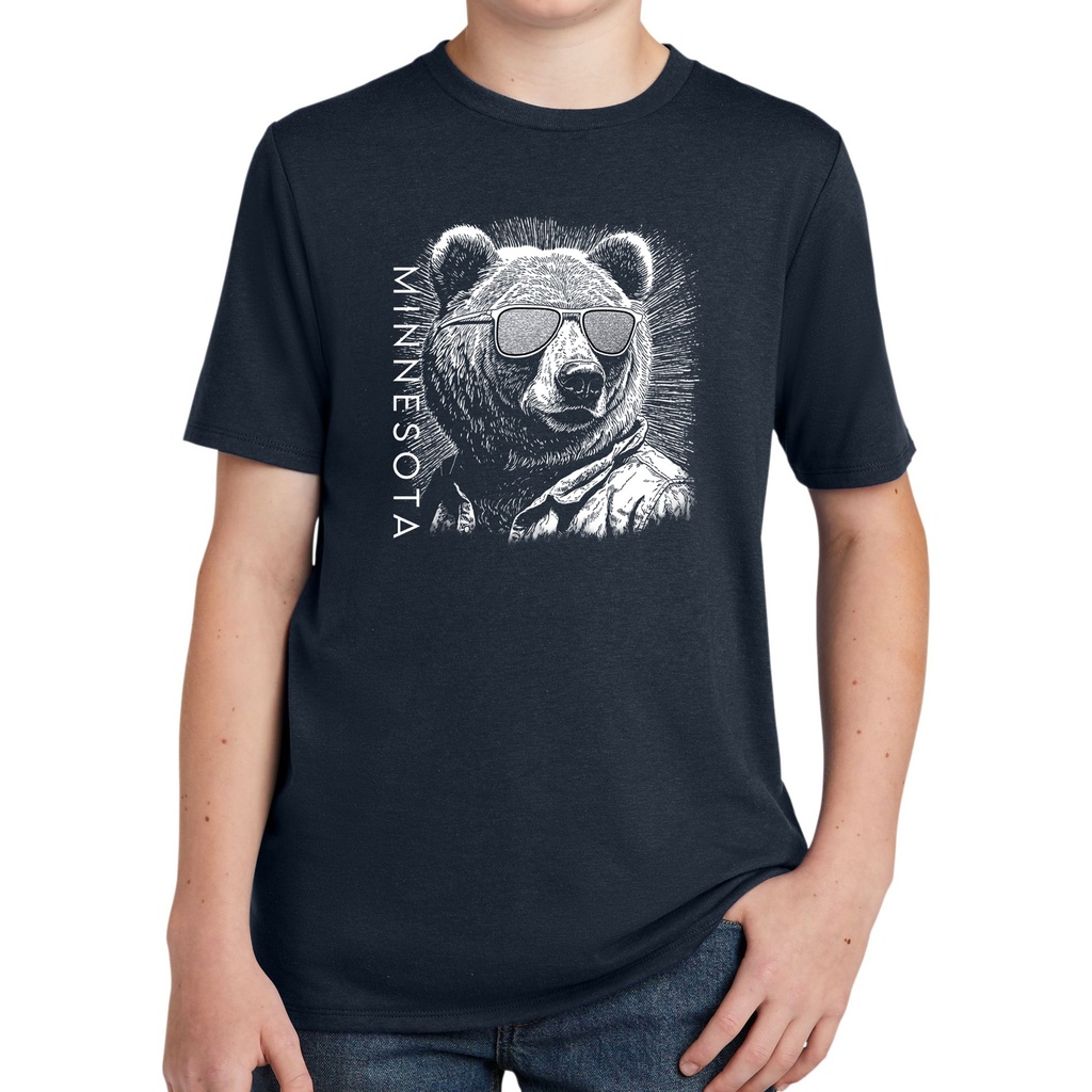 Bear Glint Sunglasses Minnesota - Youth Tri Tee