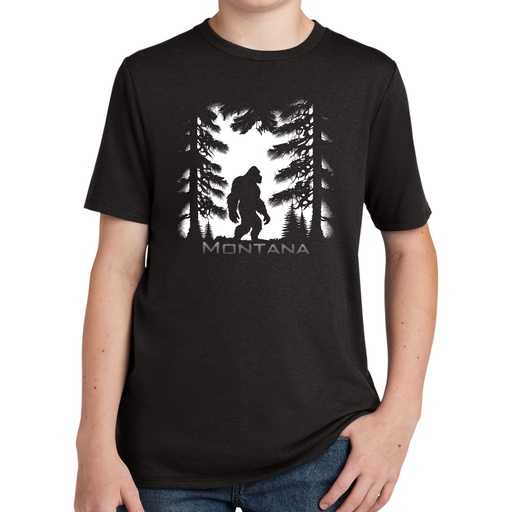 Big Foot Dark Forest Montana - Youth Tri Tee