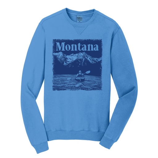 Kayak Stamp - Garment-Dyed Crewneck Sweatshirt