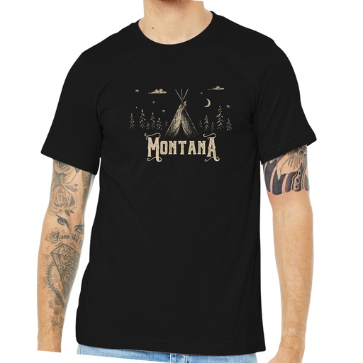 Minimal Tipi Montana - Unisex Soft Blend Tee