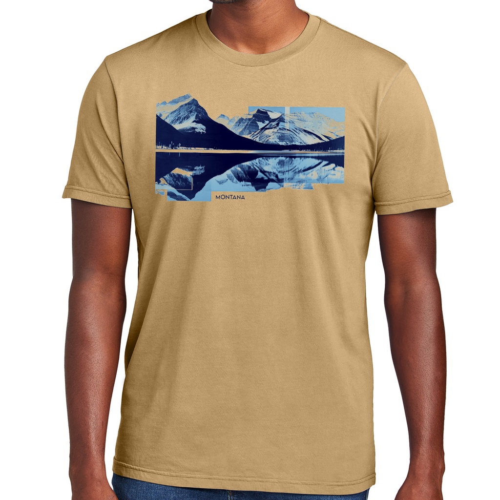 Mountain Reflection Glitch - Cotton Tee