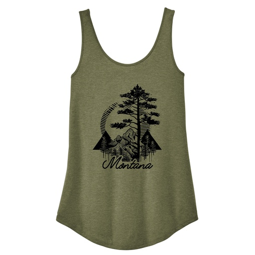 Modern Ponderosa Montana - Women's Triblend Tank