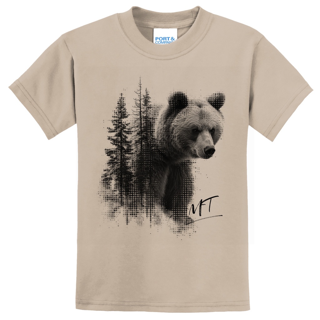 Multi Exposure Bear - Youth Blend Tee