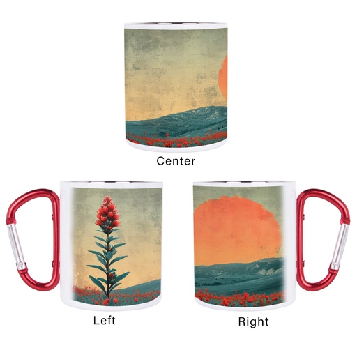 [MUG049-24057] Wildflowers 11 oz Carabiner Mug
