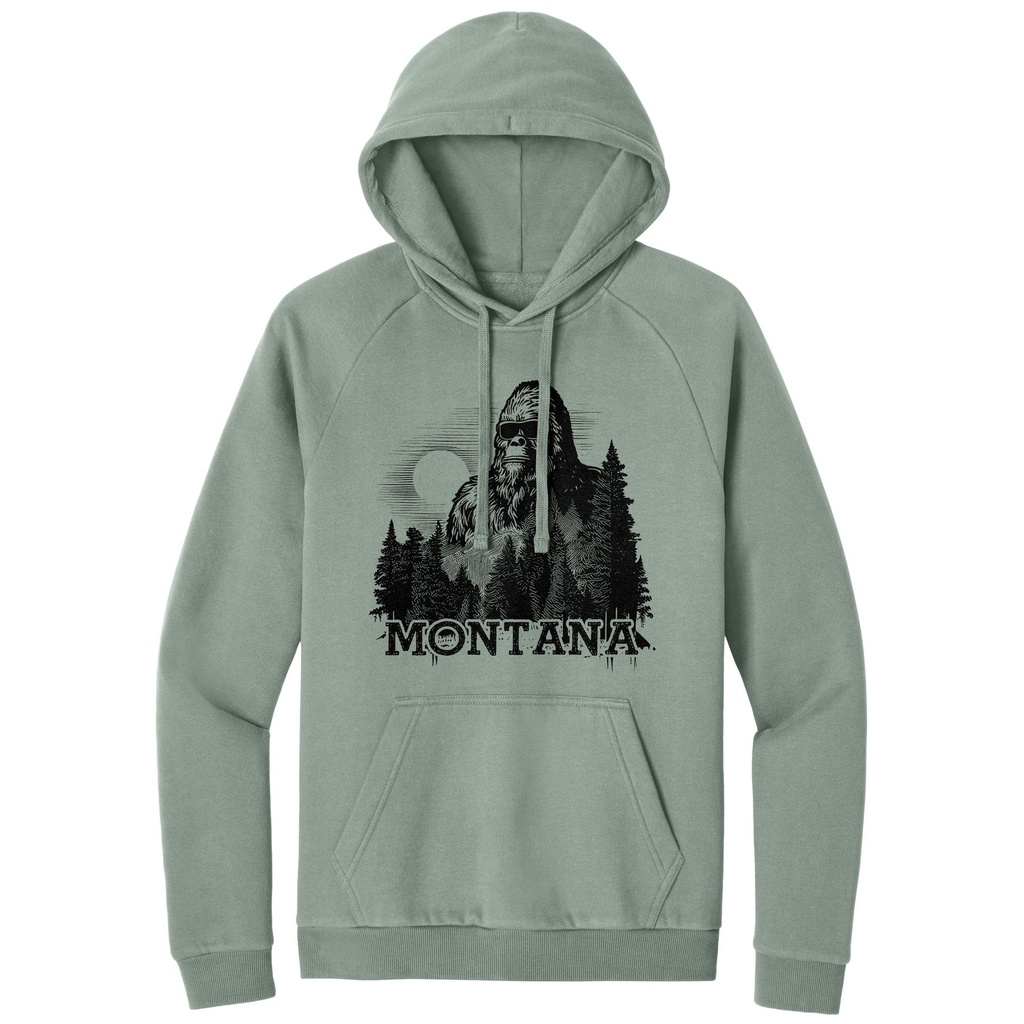 Bigfoot Sunrise Montana - Cloud Fleece Hoodie
