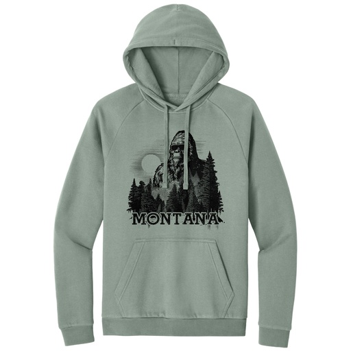 Bigfoot Sunrise Montana - Cloud Fleece Hoodie