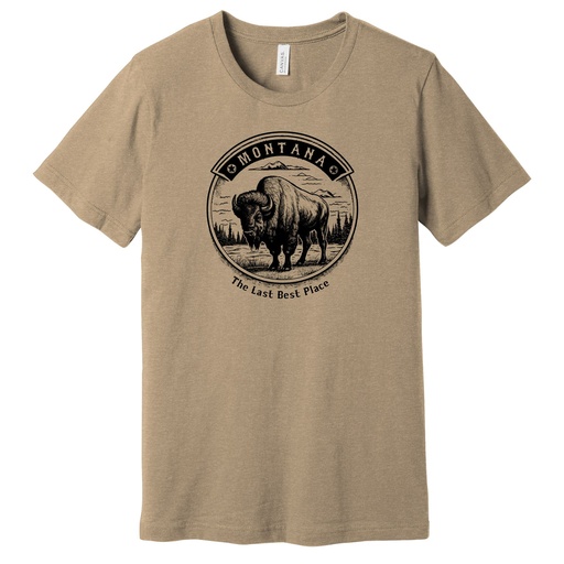 Field Bison Montana - Unisex Soft Blend Tee