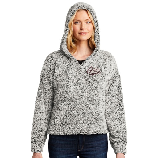 Griz Outlined - Women's Cozy Fleece Hoodie