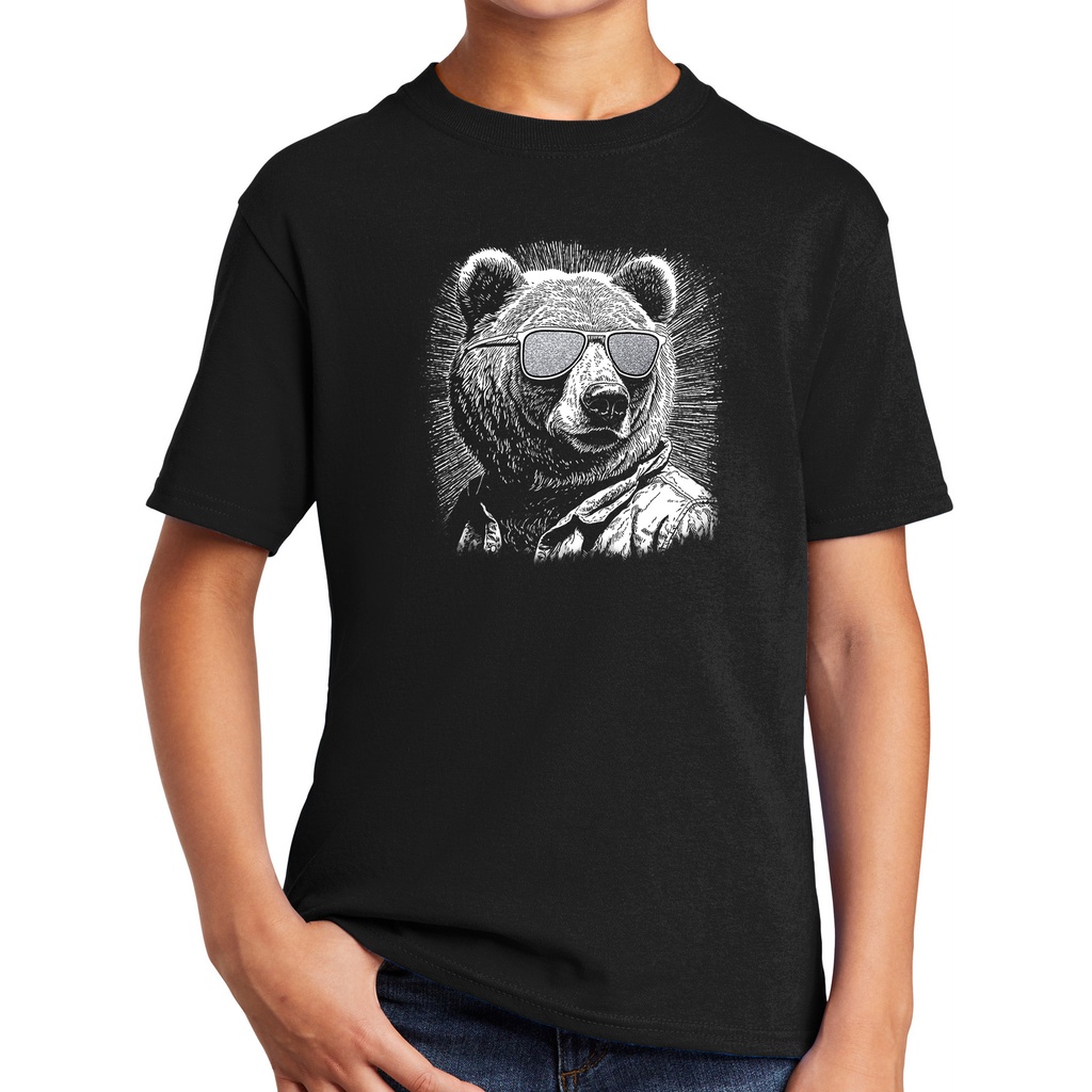 Glitter Bear - Youth 50/50 Blend Tee
