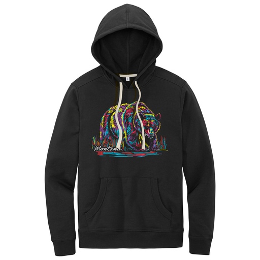 Many-Color Bear - Recycled Fleece Hoodie